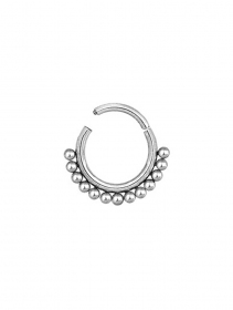 \"Hawraa\" steel multi-purpose clicker ring