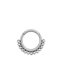 \"Hawraa\" steel multi-purpose clicker ring