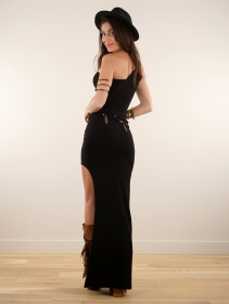 \ Illith\  asymmetrical long dress, Black