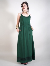 \ Indie Oromë\  long dress, Forest green