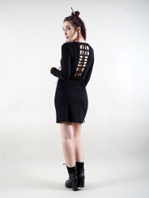 \ Irian Jaya\  long sleeve dress, Black