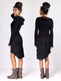 \ Käliskä\  sweater dress, Black and brown