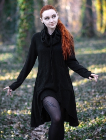 \ Khadijah\  asymmetric sweater tunic, Black