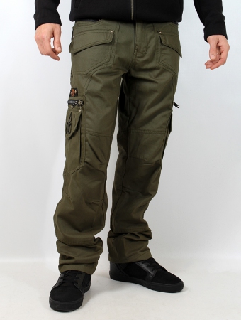 \ Kontaktt\  cargo trousers, Dark Army green