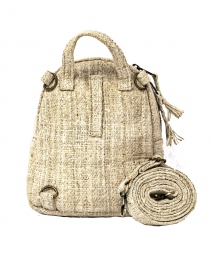 \ Kumari\  convertible backpack, Beige hemp and cotton
