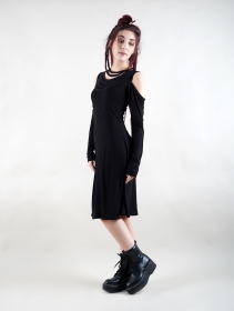 \ Leto\  long sleeve dress, Black