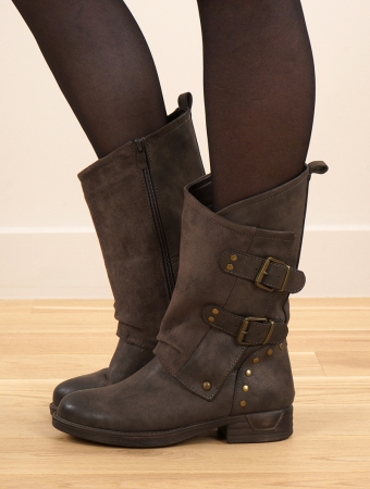 \ Lira\  boots, Dark brown