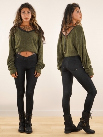 Long-sleeved sweater \ Physälis\ , Army green