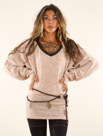 Long-sleeved sweater \ Physälis\ , Beige