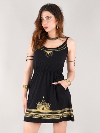 \ Lotus Orom\  dress, Black