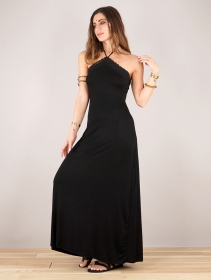 \ Lüune\  sleeveless long dress, Black