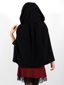 \"Magik\" hooded cape, Black