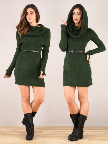 \"Mantra\" sweater dress, Forest green