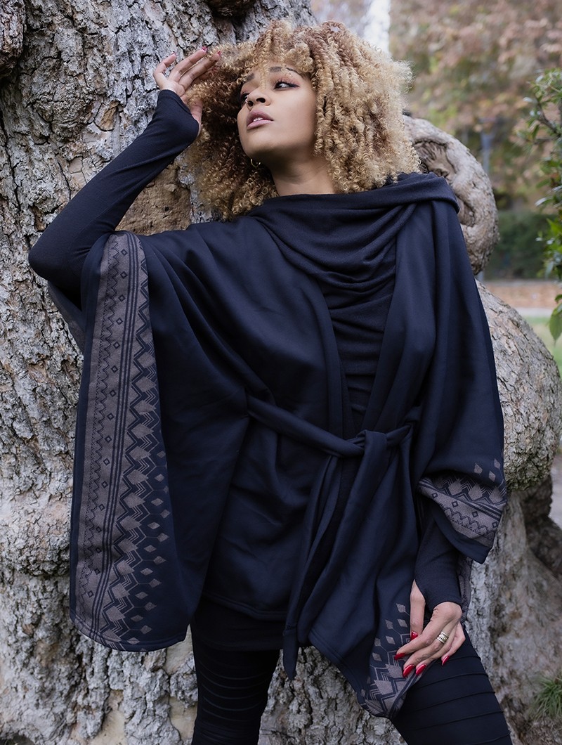 \ Melian\  kimono jacket, Black