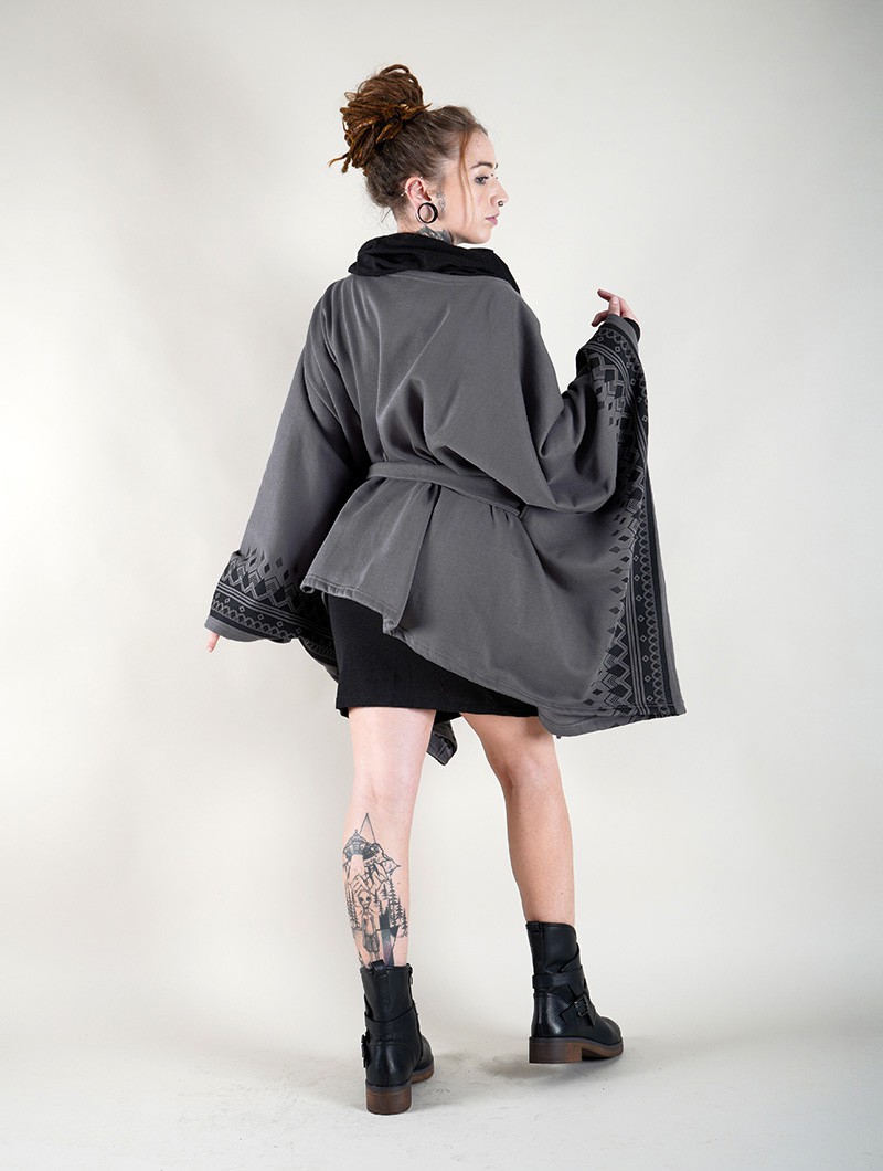 \ Melian\  kimono jacket, Grey