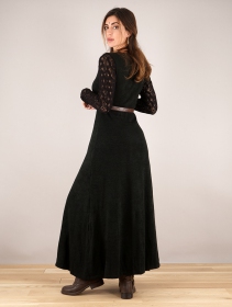 \ Melisandre\  crochet long dress, Black