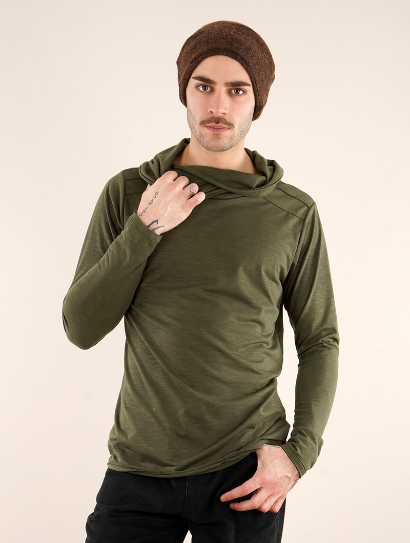 \ Moëkko\  long sleeved shirt, Army green