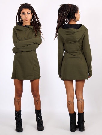 \ Mya\  sweatshirt dress, Army green