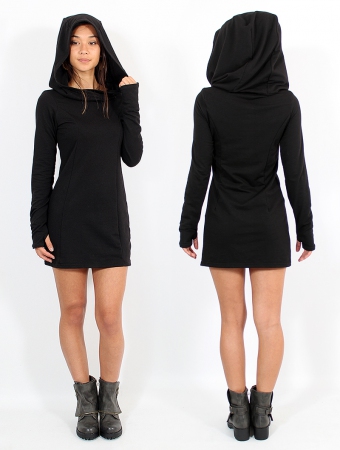 \ Mya\  sweatshirt dress, Black
