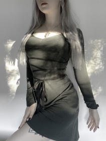 \ Mystic\  dress, Army green and Black