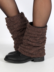 \ Nalae\  crochet legwarmers, Brown