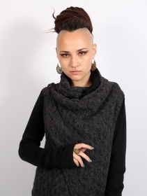 \ Namkha Tisya\  crochet cardigan, Black
