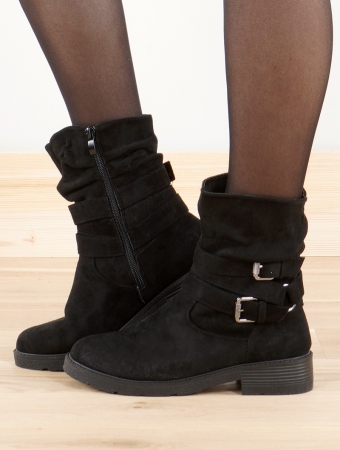 \ Nandini\  strap ankle boots, Black