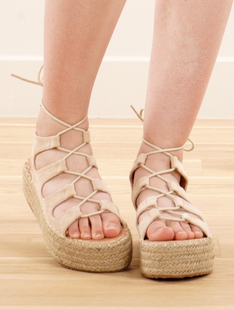 \ Narsha\  platform espadrilles sandals, Beige