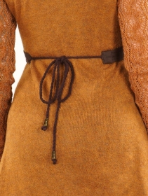 \ Nazaëe\  belt, Brown fabric