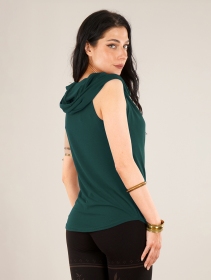 \ Nephilim\  cowl neck sleeveless top, Peacock teal