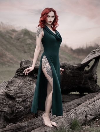 \ Nephilim\  dress, Peacock teal