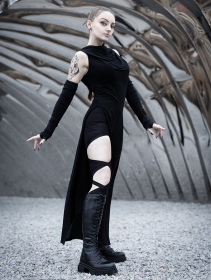 \ Nephilim\  long slit dress, Black