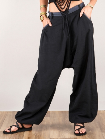 \ Niharika\  Gender neutral sarouel pants, Black