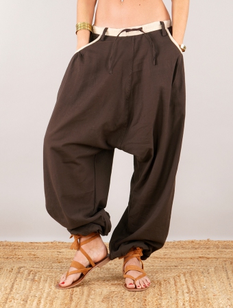 \ Niharika\  Gender neutral sarouel pants, Brown