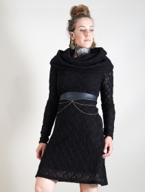 \ Nouchka\  crochet lining dress, Black