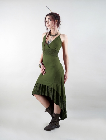 \ Nuria\  midi dress, Army green