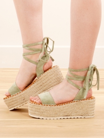 \ Nyarsha\  platform sandals, Olive green