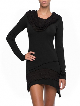 \ Onesa\  long sleeved dress, Black