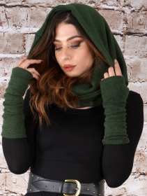 \ Oöna\  Gender neutral snood scarf, Forest green