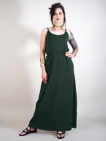 \ Oromë\  strappy long dress, Forest green