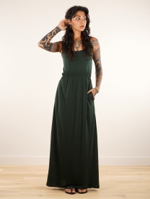 \ Oromë\  strappy long dress, Forest green