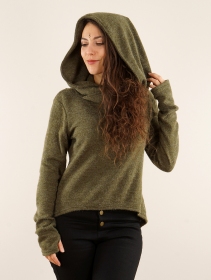 \ Oxymöre\  mini hoodie, Khaki green