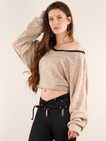 \ Physälis\  2in1 roll-up sweater, Beige