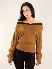\ Physälis\  2in1 roll-up sweater, Rusty