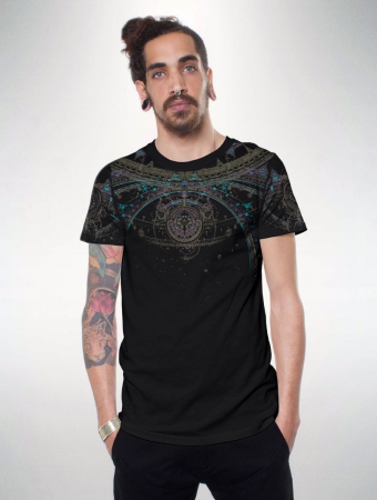 \ Portal\  printed short sleeve t-shirt, Black