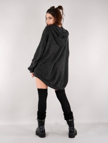 \ Rashmi\  oversized long hooded jumper, Charcoal grey