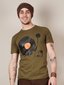 \"Record painter\" t-shirt, Light khaki