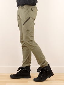 \ Red\  cargo pants, Army green