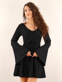 Reversible bohemian dress \ Morphée\ , Black
