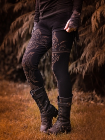 \ Rinji Zohraa\  printed long leggings, Black